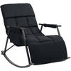 SCHAUKELSTUHL Stoff schwarz - Schwarz, Textil/Metall (61/66/100cm) - CLP