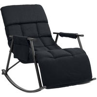 SCHAUKELSTUHL Stoff schwarz - Schwarz, Textil/Metall (61/66/100cm) - CLP