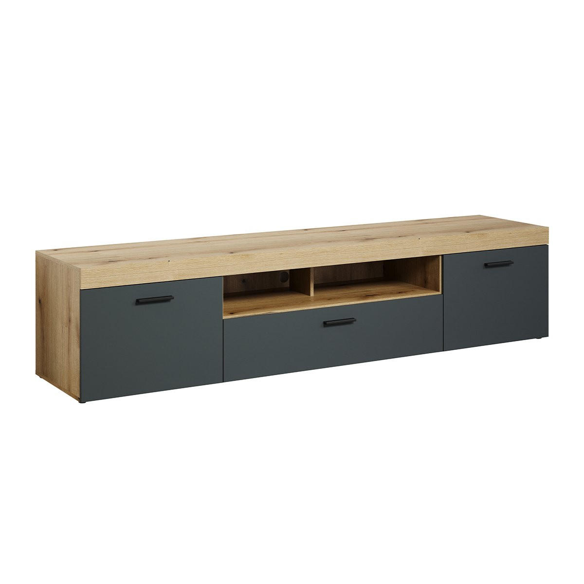 LOWBOARD Tyler Eiche Dekor - Eichefarben, Holzwerkstoff (230/52/52cm) - Trendteam