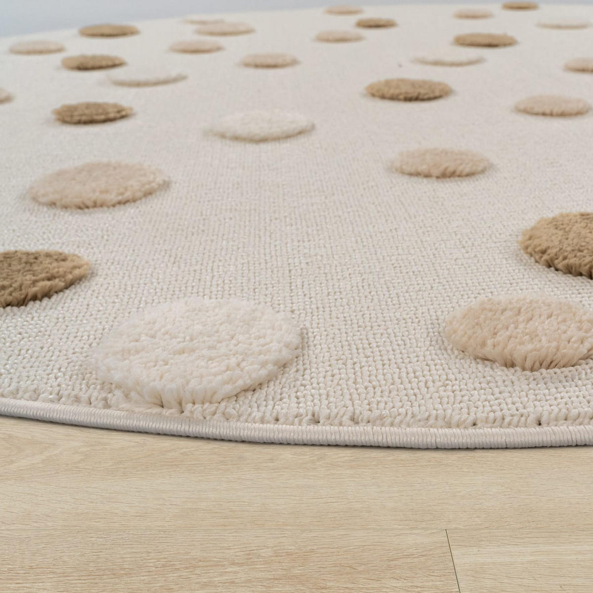 KINDERTEPPICH 120/120 cm Togo 378 - Creme, Kunststoff (120/120cm) - Paco Home