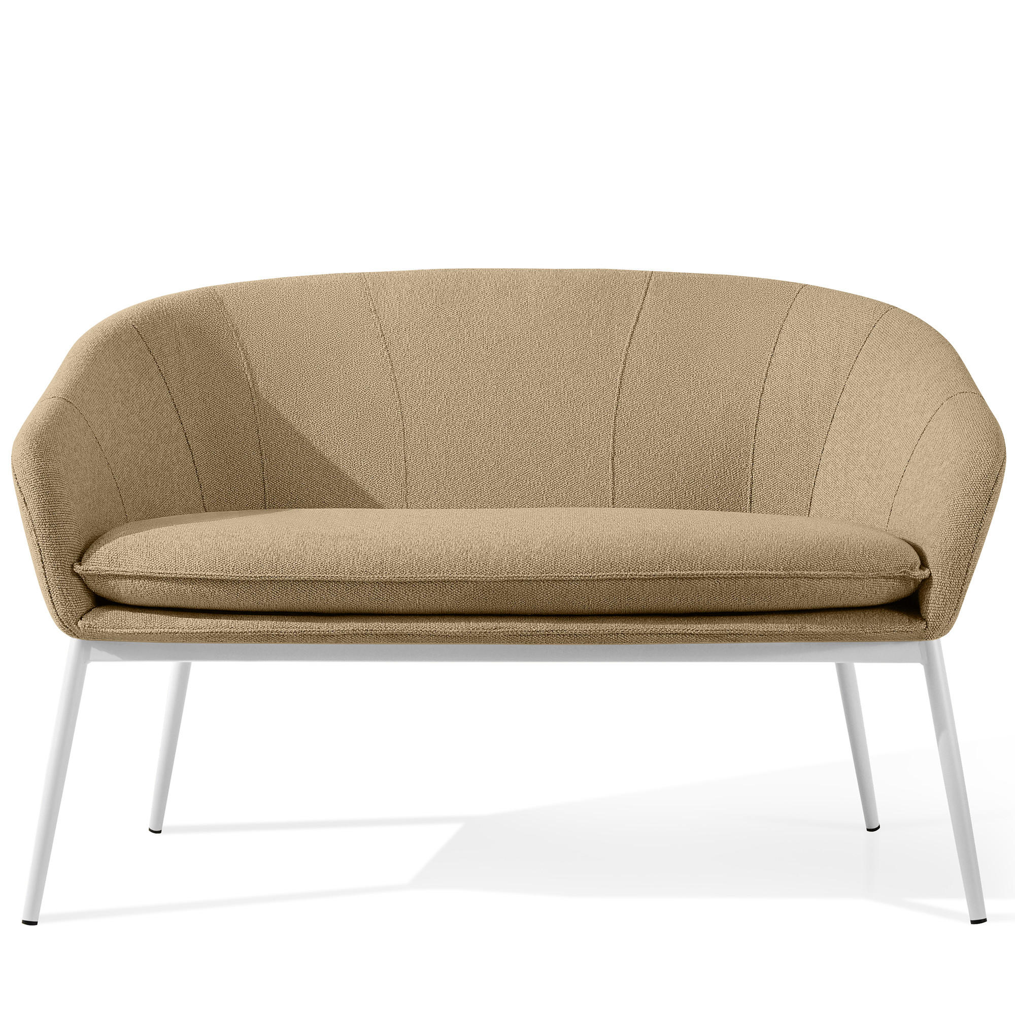 Konsimo® Gartensofa Beige 118x76x66 cm