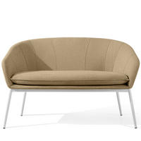 GARTENSOFA SOLIS Loungesofa, - Beige, Textil/Metall (118/76/66cm) - KONSIMO®