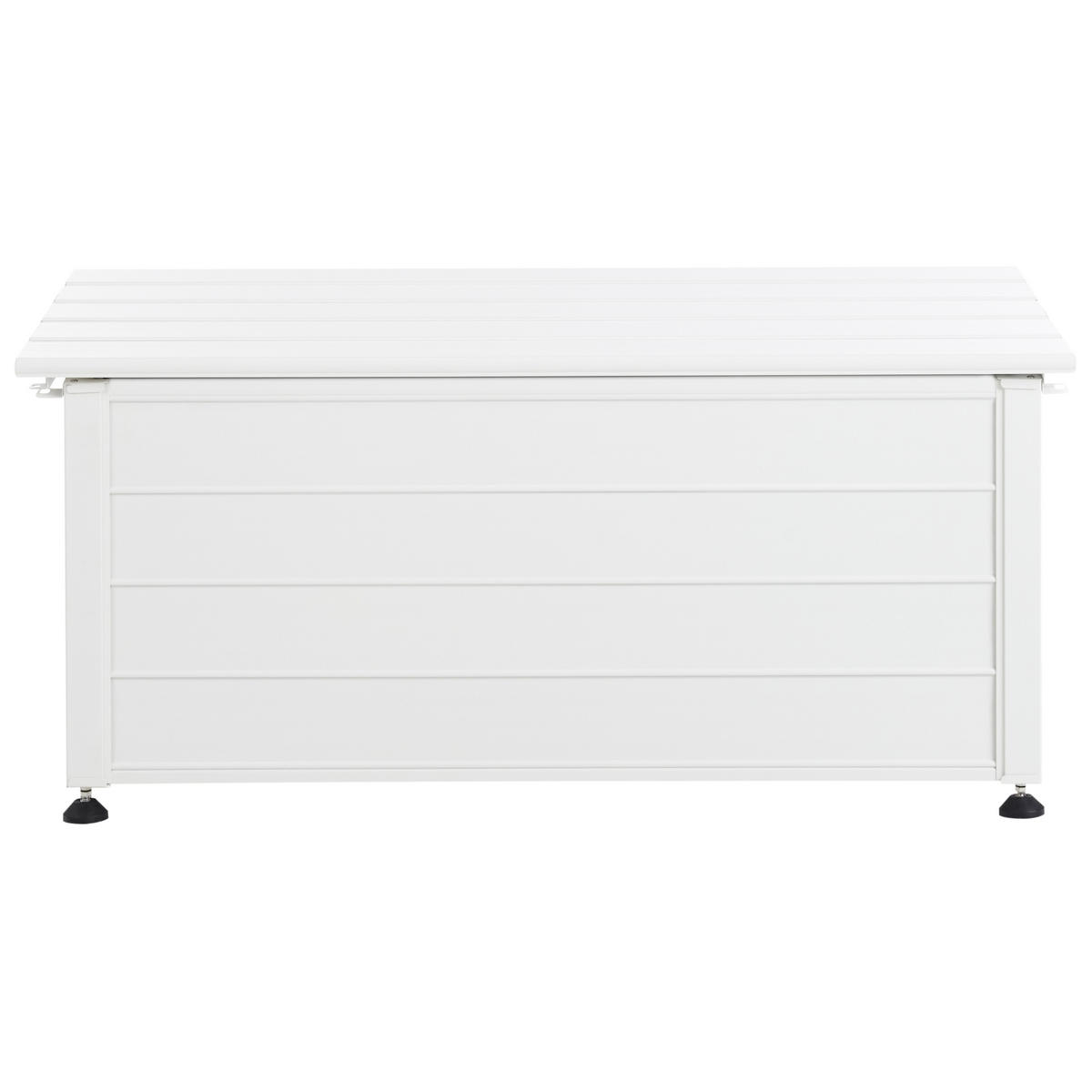 AUFBEWAHRUNGSBOX Weiß Campalto - Weiß, Metall (113/52/50cm) - Beliani