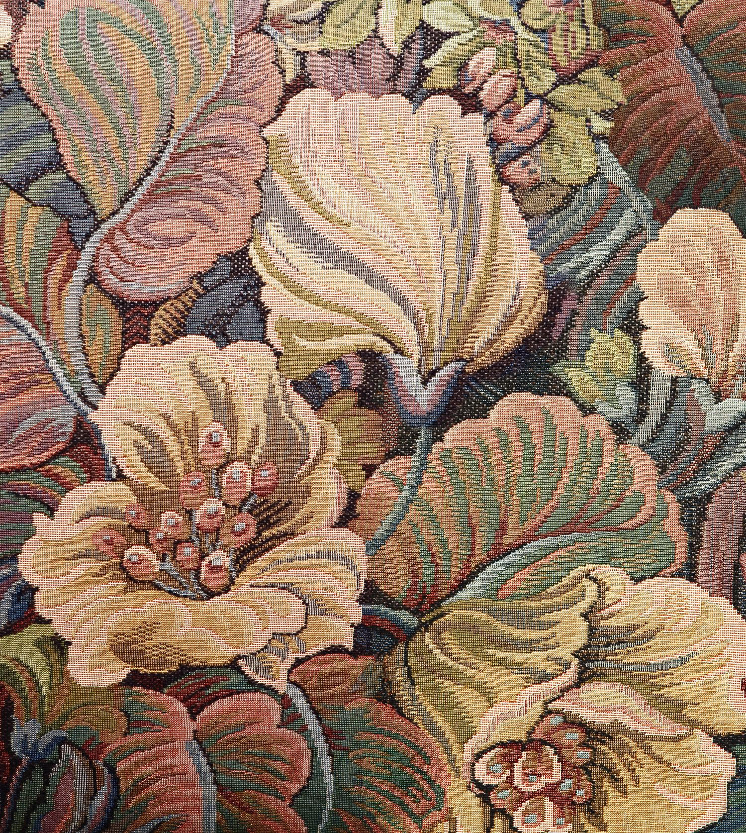 FOTOTAPETE gesticktes Blumenmuster 250 x 279 cm - Terracotta, Papier (250/279cm) - ESTAhome