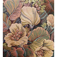 FOTOTAPETE gesticktes Blumenmuster 250 x 279 cm - Terracotta, Papier (250/279cm) - ESTAhome