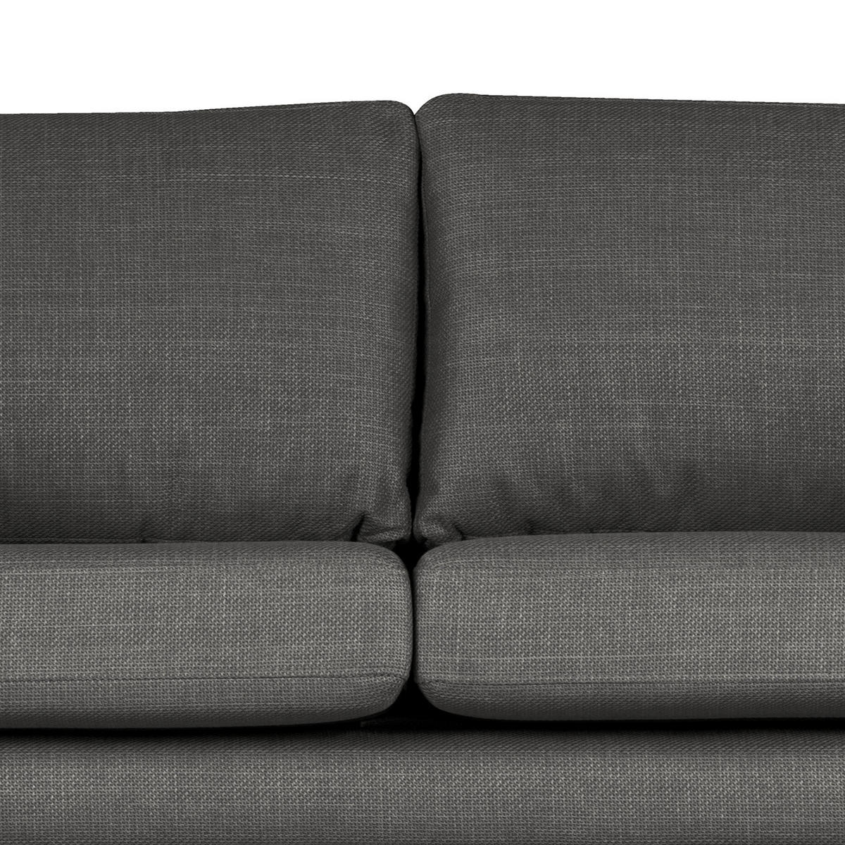 3-SITZER SOFA - Dunkelgrau, Textil (237/81/88cm) - home24