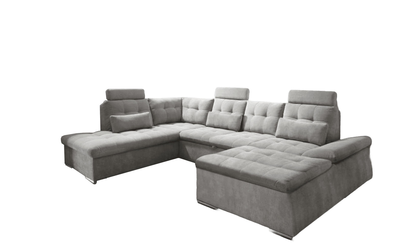 ed exciting design Wohnlandschaft Hellgrau 324x103x219 cm
