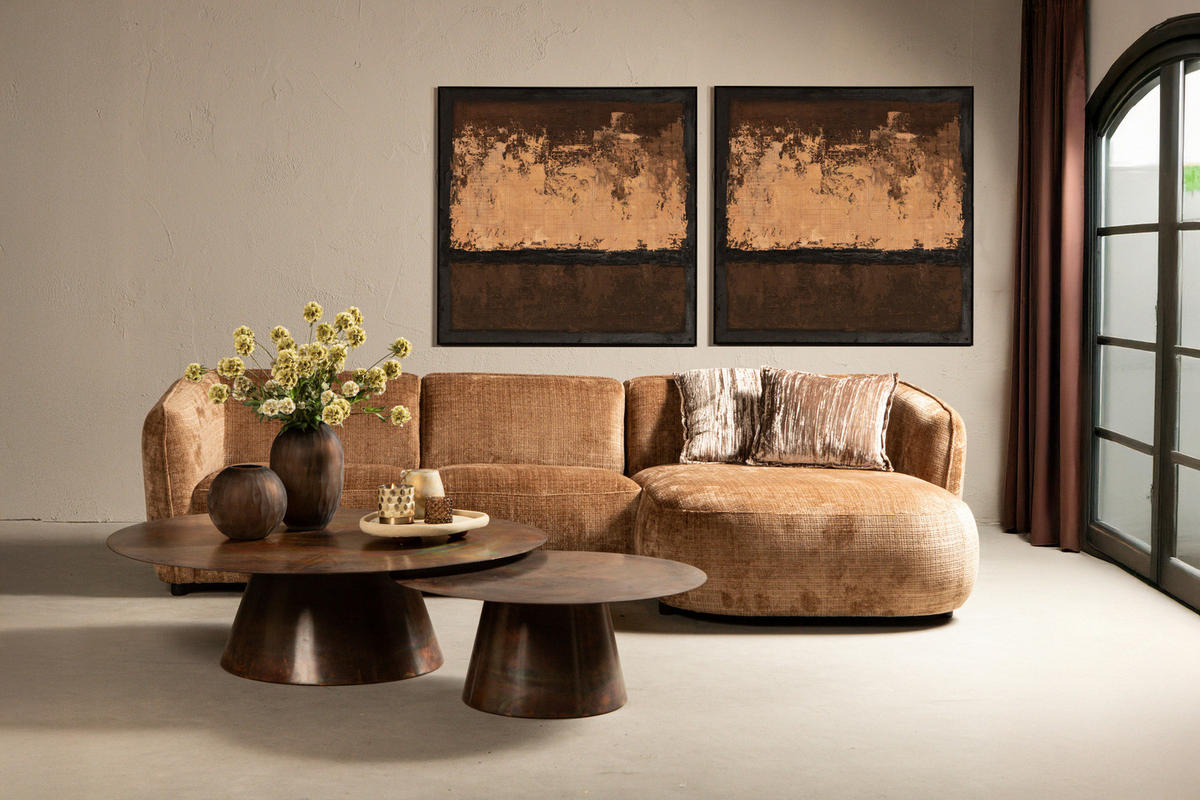 WANDPANEEL Asante Braun 122.5/5/122.5cm - Braun, Kunststoff (5/122.5/122.5cm) - PTMD Collection
