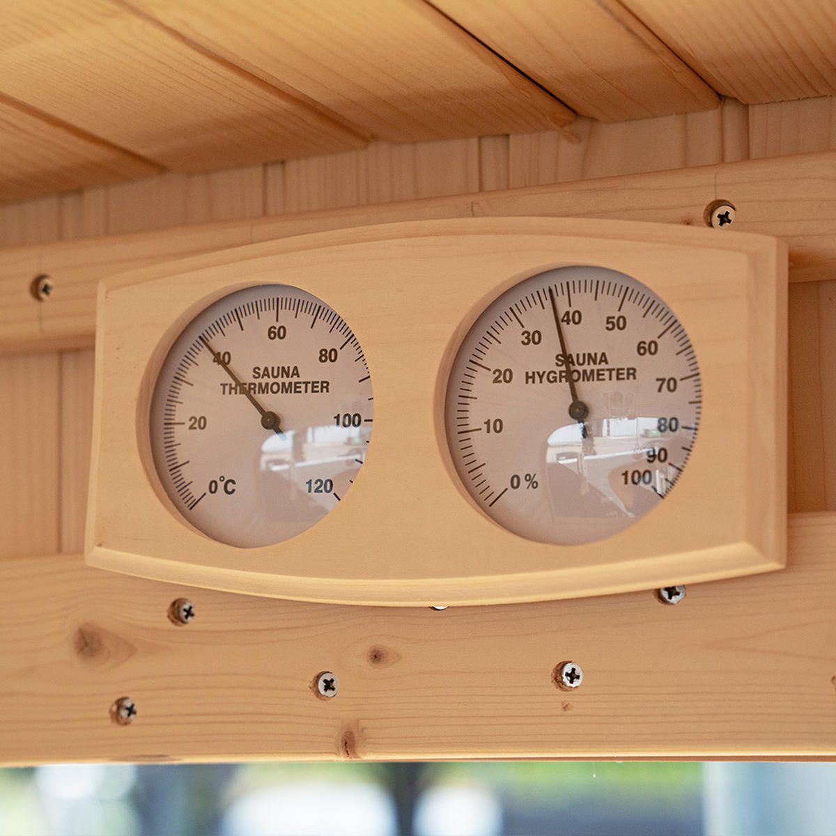 GARTENSAUNA HYGGE DELUXE - Größe: 230 x 220 cm - Braun, Holz (230/220/260cm) - Home Deluxe