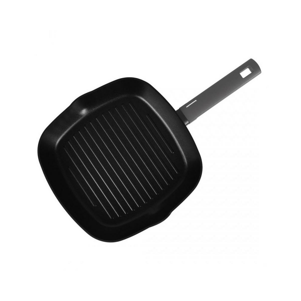 PFANNENSET Schwarz 28/28/4 cm BH8139 - Schwarz, Metall - Berlinger Haus