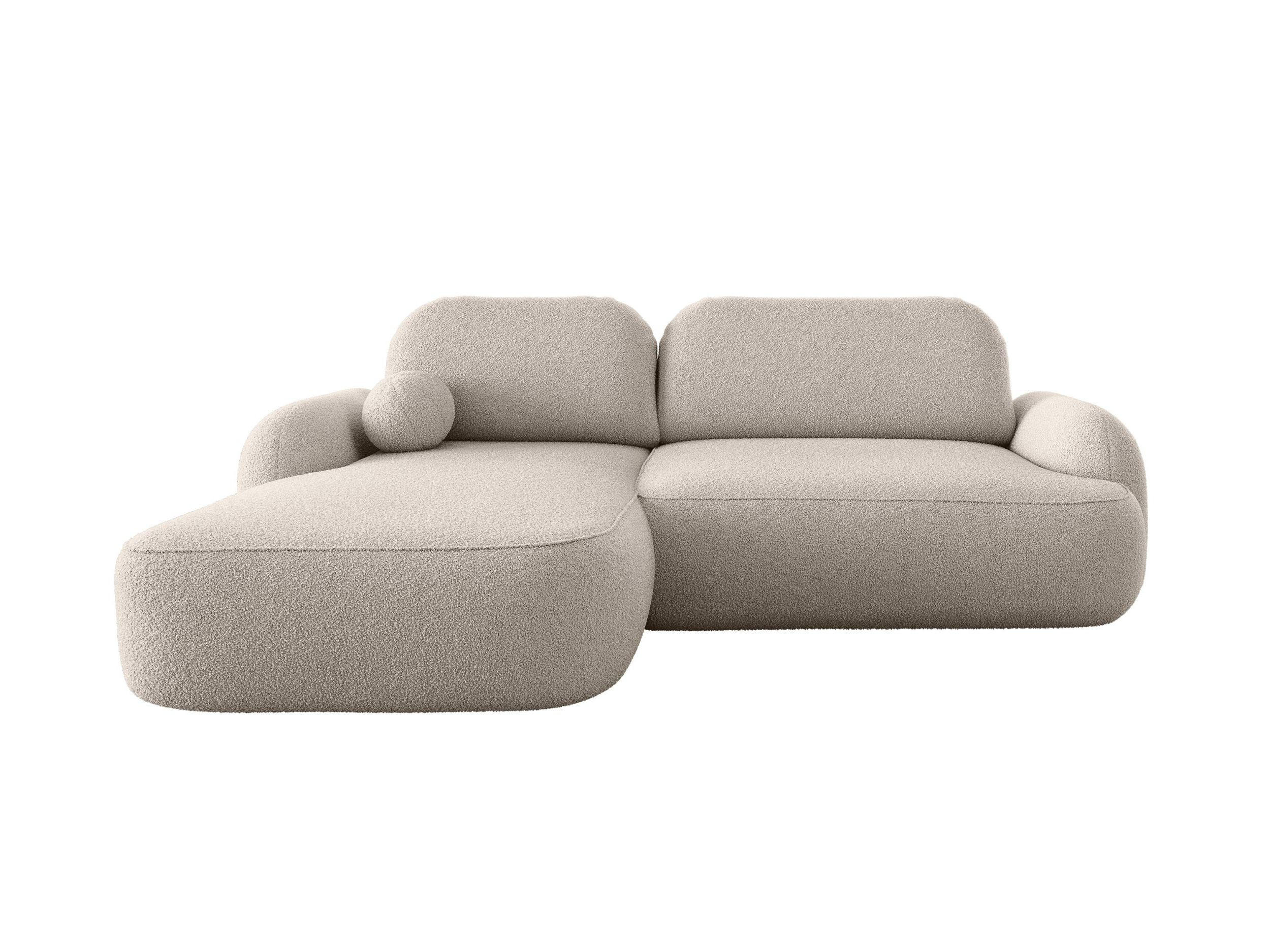 ECKSOFA MOLLY L Links QUELLE 03 mit Schlaffunktion - Beige, Textil (275/175cm) - Bedante
