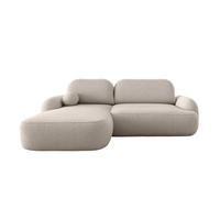 ECKSOFA MOLLY L Links QUELLE 03 mit Schlaffunktion - Beige, Textil (275/175cm) - Bedante