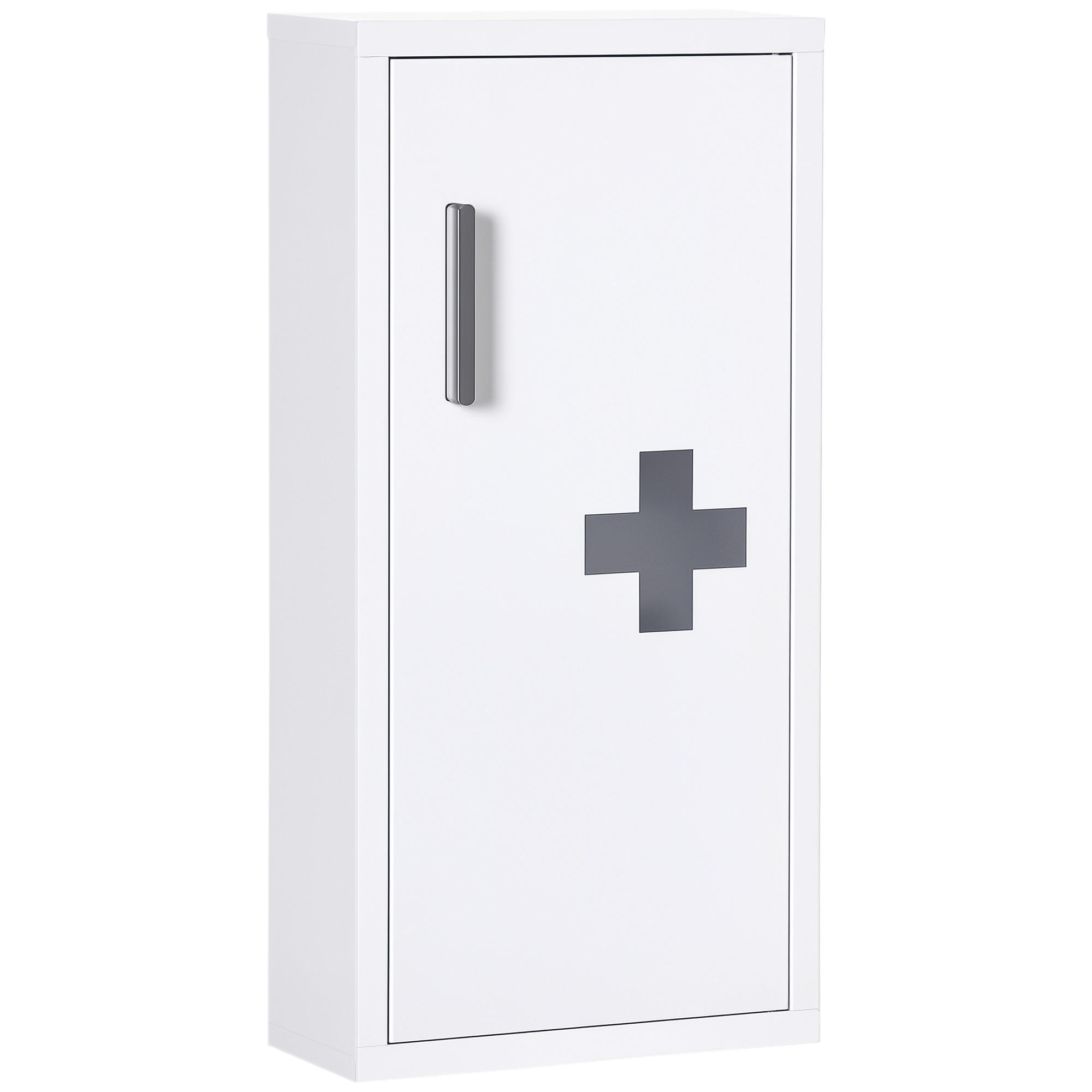 MEDIZINSCHRANK Weiß 30/12/60 cm - Weiß, Metall (30/60/12cm) - PANGIVO