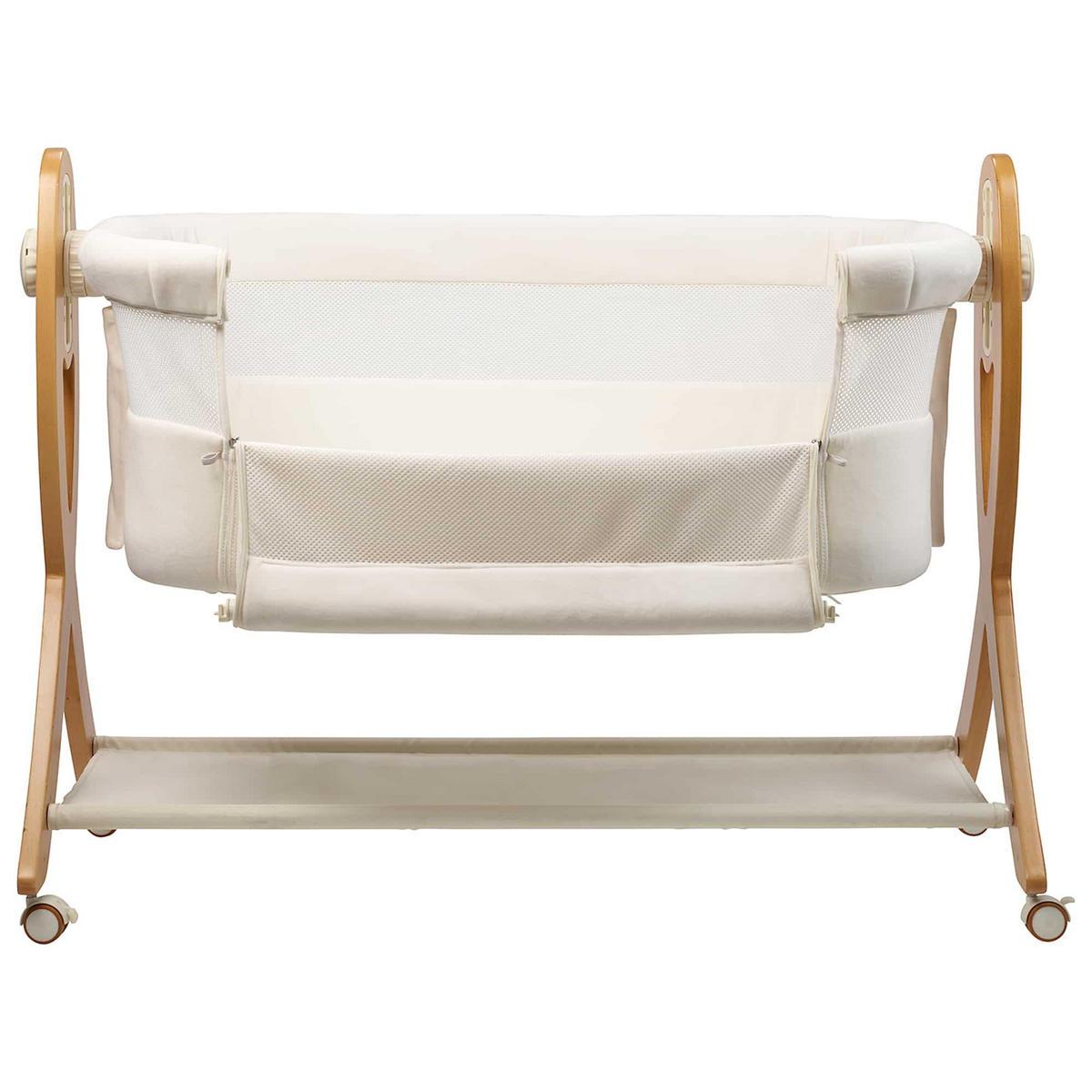 BEISTELLBETT SidebySide - Weiß, Holz (48/84cm) - BabyGo