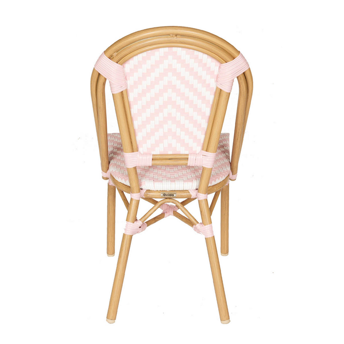 TERRASSENSTUHL, Rosa - Pink, Holz (48/85/57cm) - Oviala