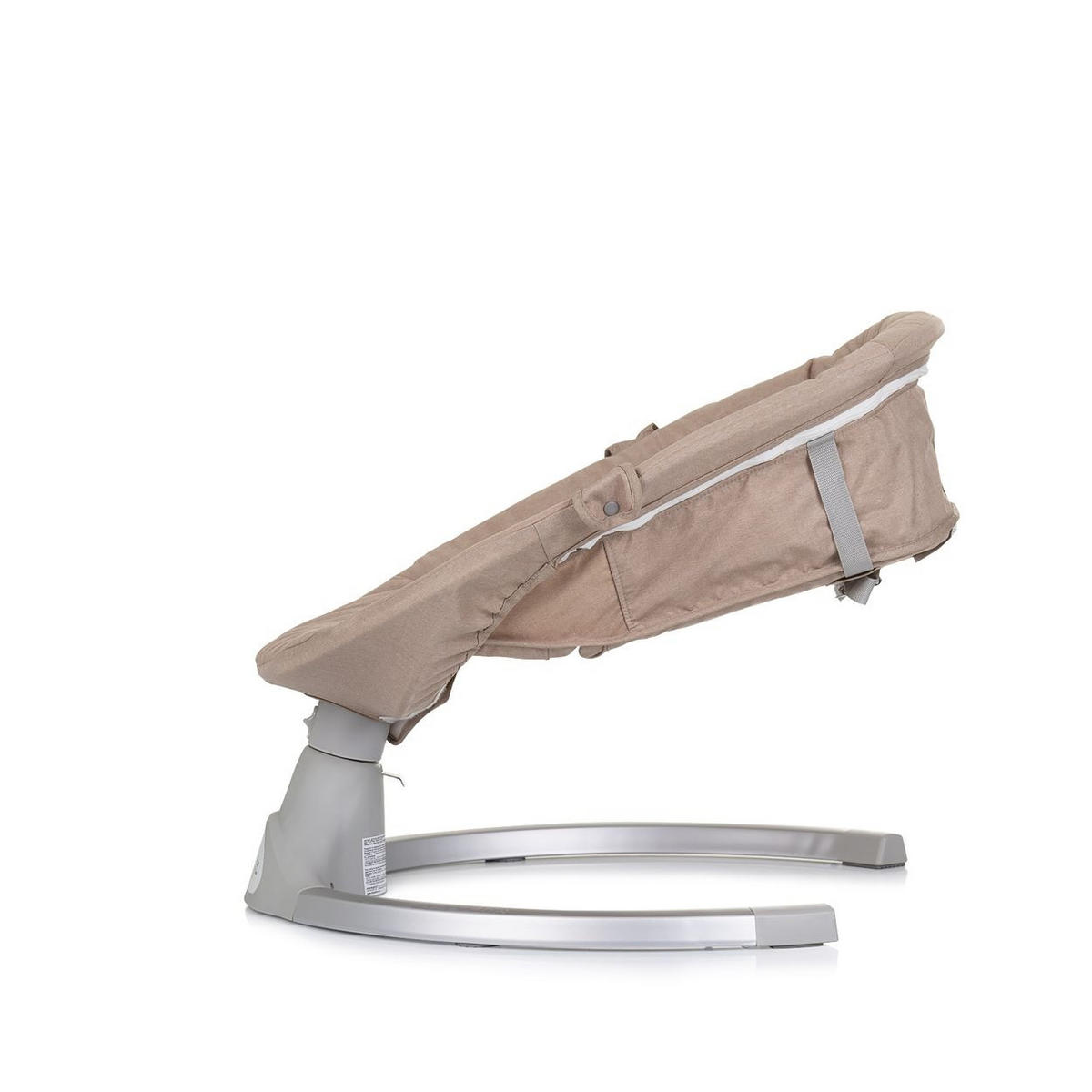 BABYWIPPE Nest beige Moskitonetz, Fernbedienung, 5 Schaukelgeschwindigkeiten, Kopfkissen - Beige, Metall - Chipolino