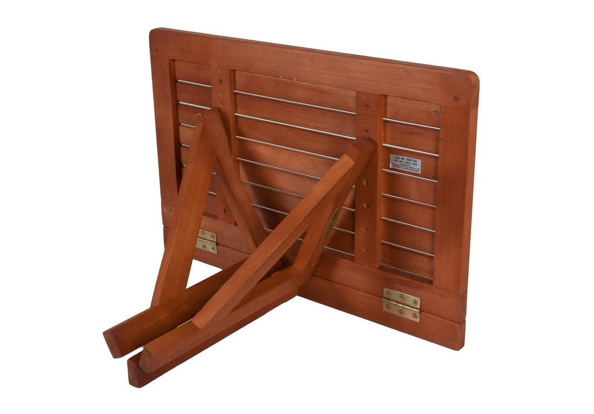 GARTENTISCH Skagen Hängetisch - Braun, Holz (60/40/37cm) - DELUKE