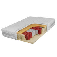 TASCHENMATRATZE RINALI - 140/200 - H3 - Sivo - Weiß, Textil (140/200cm) - MKS