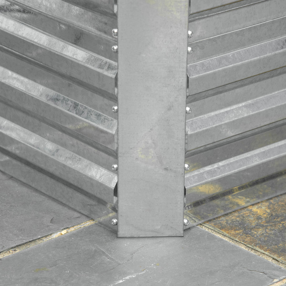 HOCHBEET - Silberfarben, Metall (90/59/180cm) - Outsunny