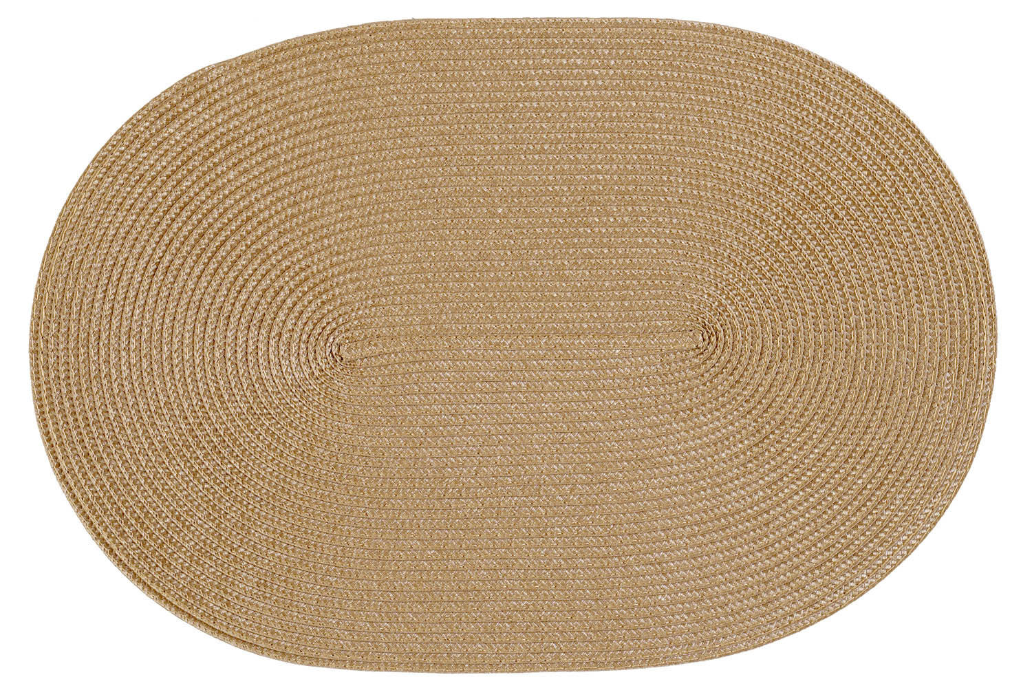 PLATZSET Polypro Caramel oval ca. 45x30 cm Platzdeckchen Tischset - Cappuccino, Kunststoff (30/45cm) - TiborTex