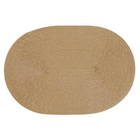 PLATZSET Polypro Caramel oval ca. 45x30 cm Platzdeckchen Tischset - Cappuccino, Kunststoff (30/45cm) - TiborTex