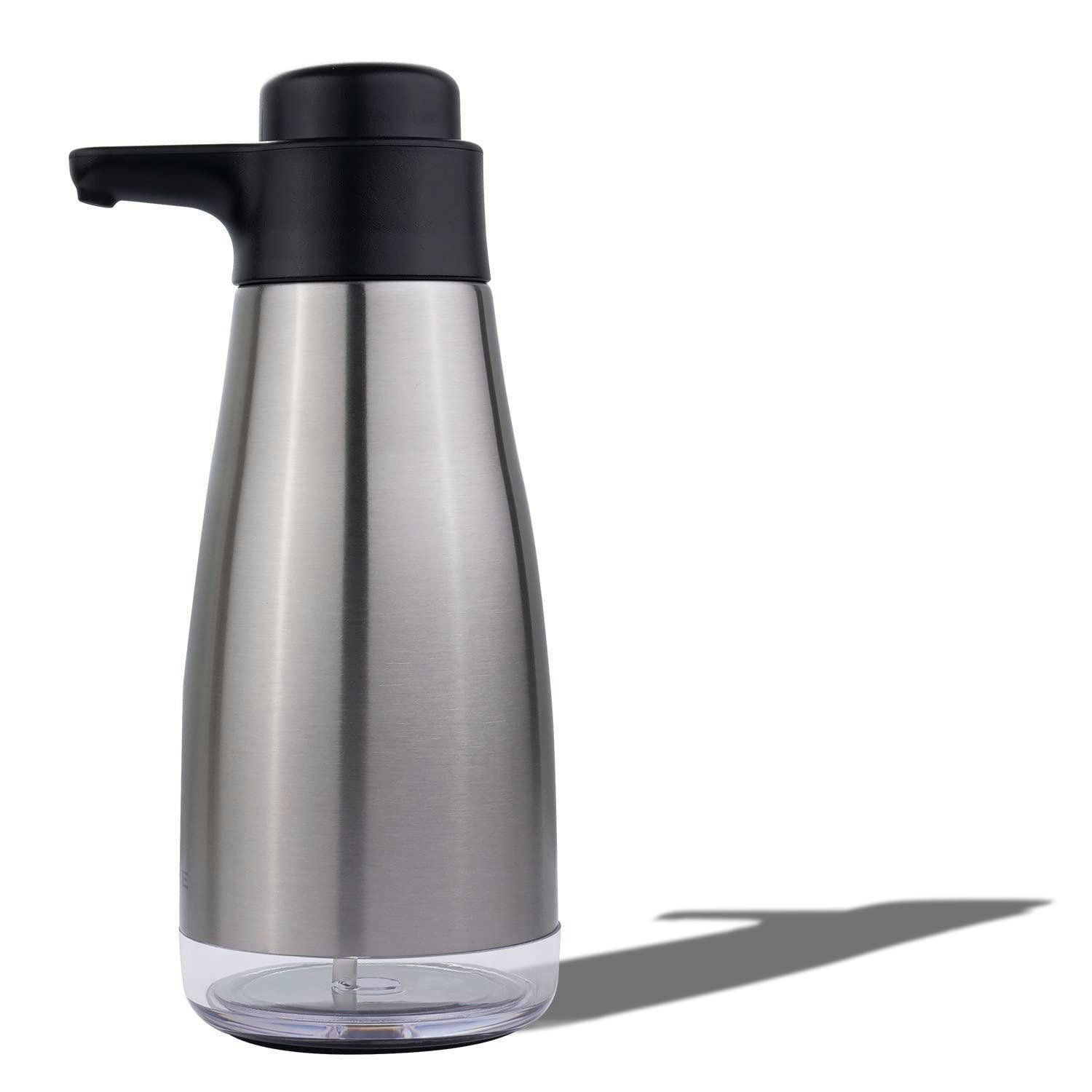 SEIFENSPENDER AK1062 Edelstahl 440 ml Silber Gebürstet - Silberfarben, Metall (8/20/9cm)
