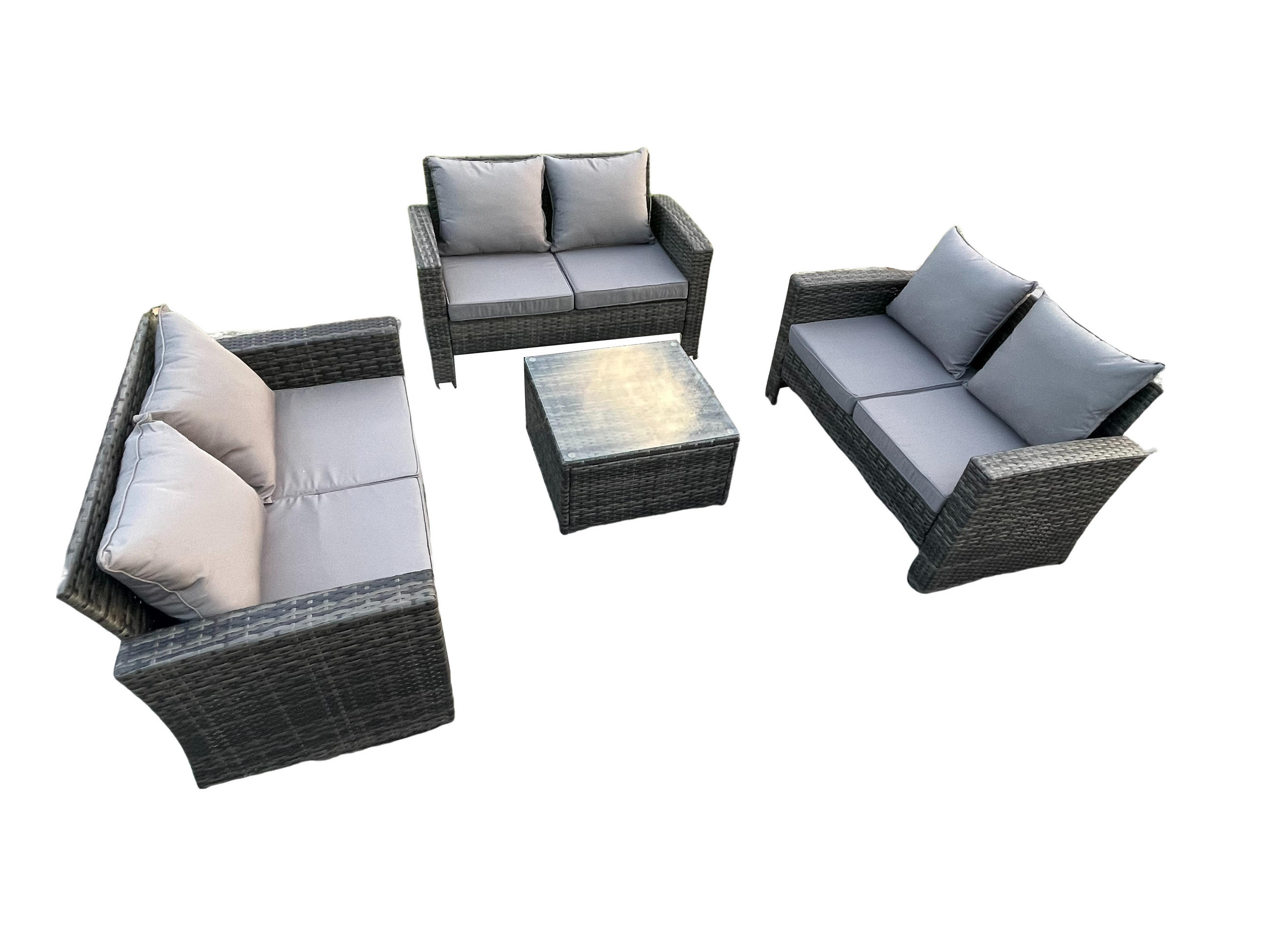 Fimous Gartensofa Dunkelgrau