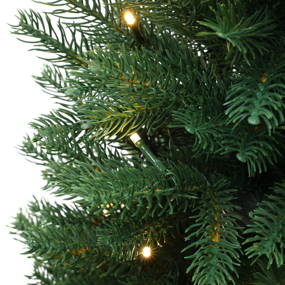 KÜNSTLICHER Weihnachtsbaum 90 cm mit Beleuchtung und Timer - Grün, Kunststoff (60/93cm) - Hometopia