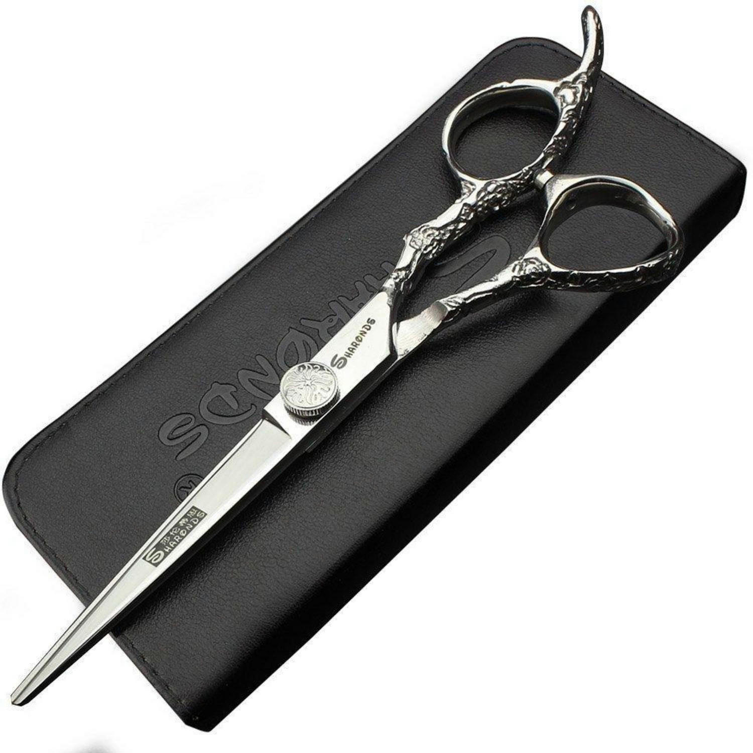 HAARSCHERE 6 Zoll professionell Edelstahl ergonomisch - Silberfarben, Metall (3/1.5/22cm)