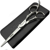 HAARSCHERE 6 Zoll professionell Edelstahl ergonomisch - Silberfarben, Metall (3/1.5/22cm)