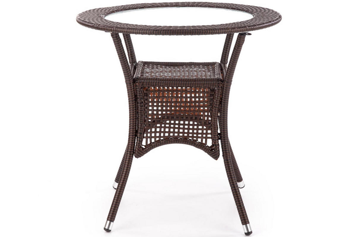 GARTENTISCH MAGO modern, dunkelbraun - Dunkelbraun, Kunststoff (74/74/74cm) - KONSIMO®