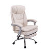 BÜROSTUHL XL Troja, Stoff Creme - Creme, Textil/Metall (67/122/67cm) - TPFLiving