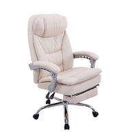 BÜROSTUHL XL Troja, Stoff Creme - Creme, Textil/Metall (67/122/67cm) - TPFLiving