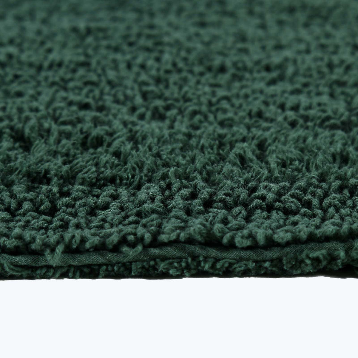 BADEMATTE 40/100 cm, 100% Baumwolle, wendbar - Dunkelgrün, Textil (40/100cm) - Homescapes