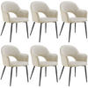 ARMLEHNSTUHL 6er Set Sachel 57 x 61 5 x 87 5 cm creme - Creme, Kunststoff (57/87.5/61.5cm) - tectake