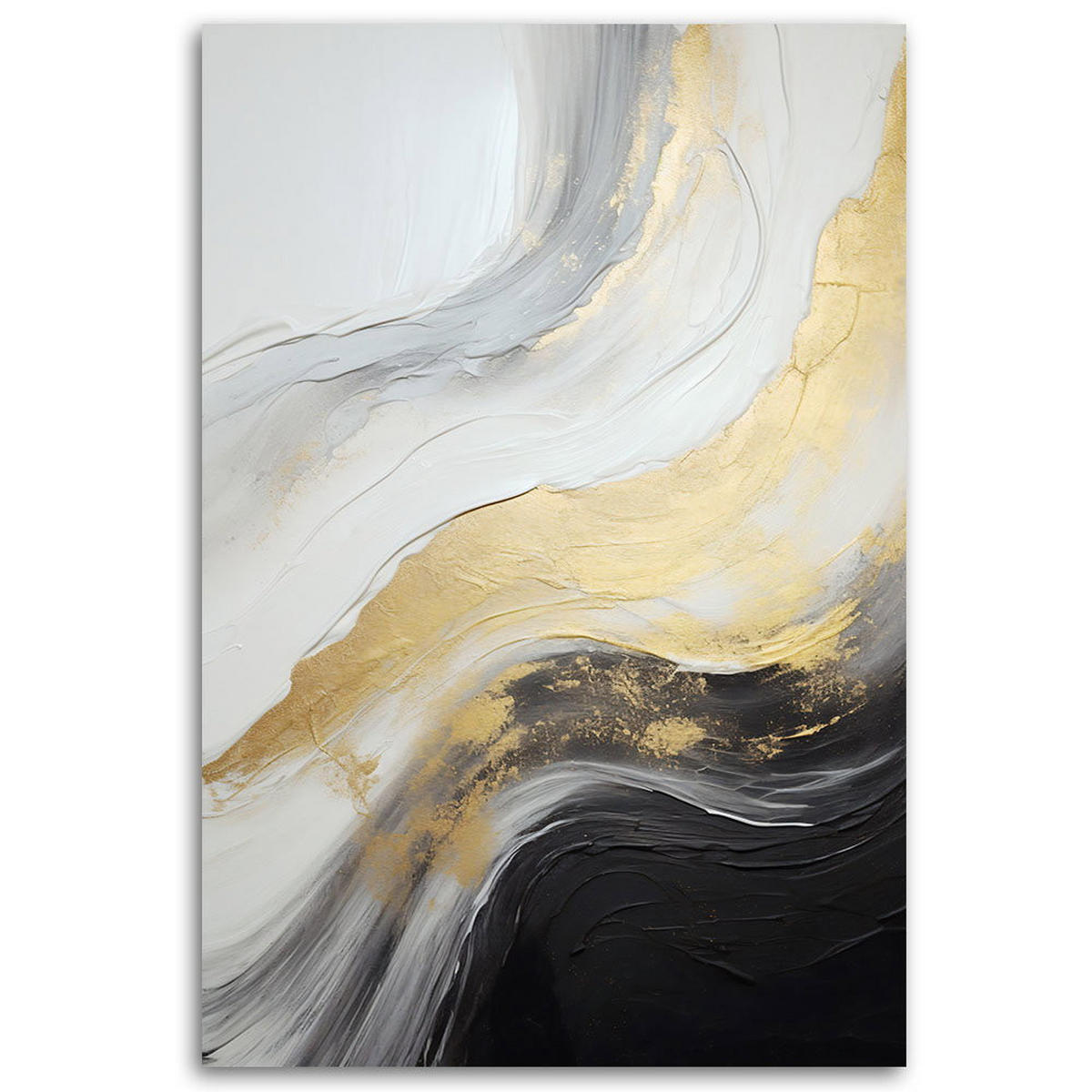 KUNSTDRUCK Gold 60/90 cm - Goldfarben, Textil (60/90cm) - KUNSTLOFT