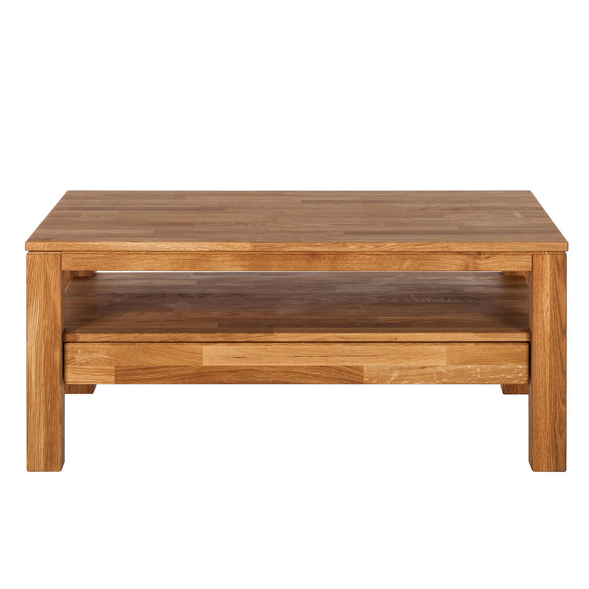COUCHTISCH - Massivholz - Eichefarben, Holz (70/110/47cm) - home24
