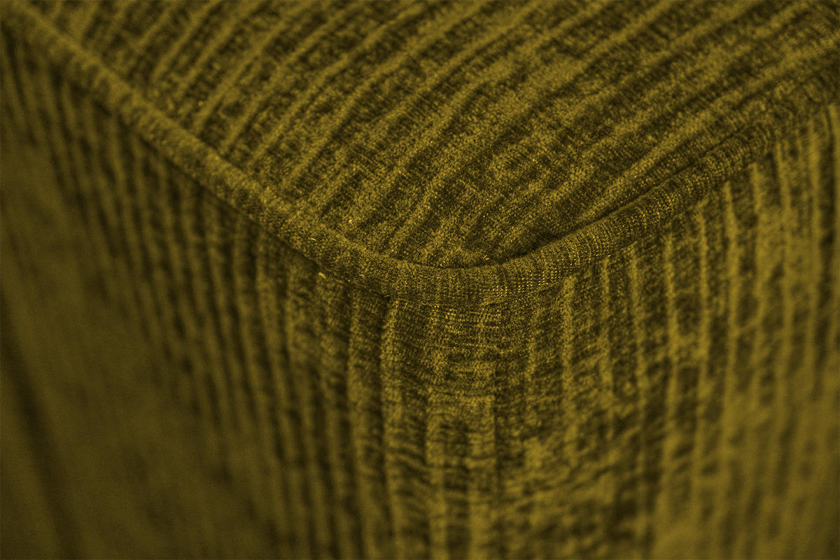 SOFA NELE Gelb - Gelb/Schwarz, Textil (234/71/96cm) - KAWOLA