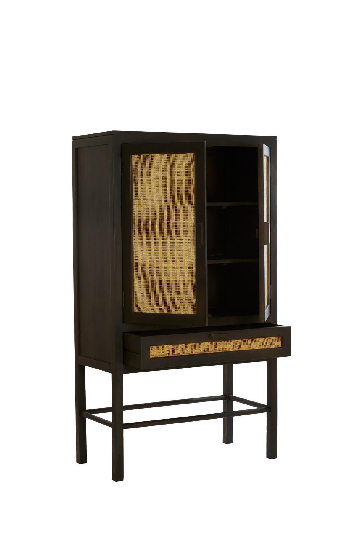 SCHRANK Nipos Braun 90/45/160 cm - Braun, Holz (45/160/90cm) - Light & Living