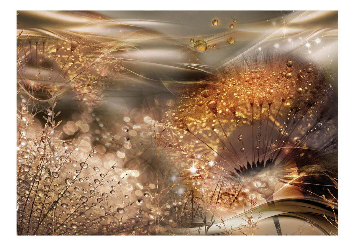 SELBSTKLEBENDE FOTOTAPETE 196/140 cm - Goldfarben, Kunststoff/Textil (196/1cm) - KUNSTLOFT