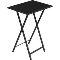 BEISTELLTISCH Klappbar Schwarz Industriestil - Schwarz, Metall (36/48/66.5cm)