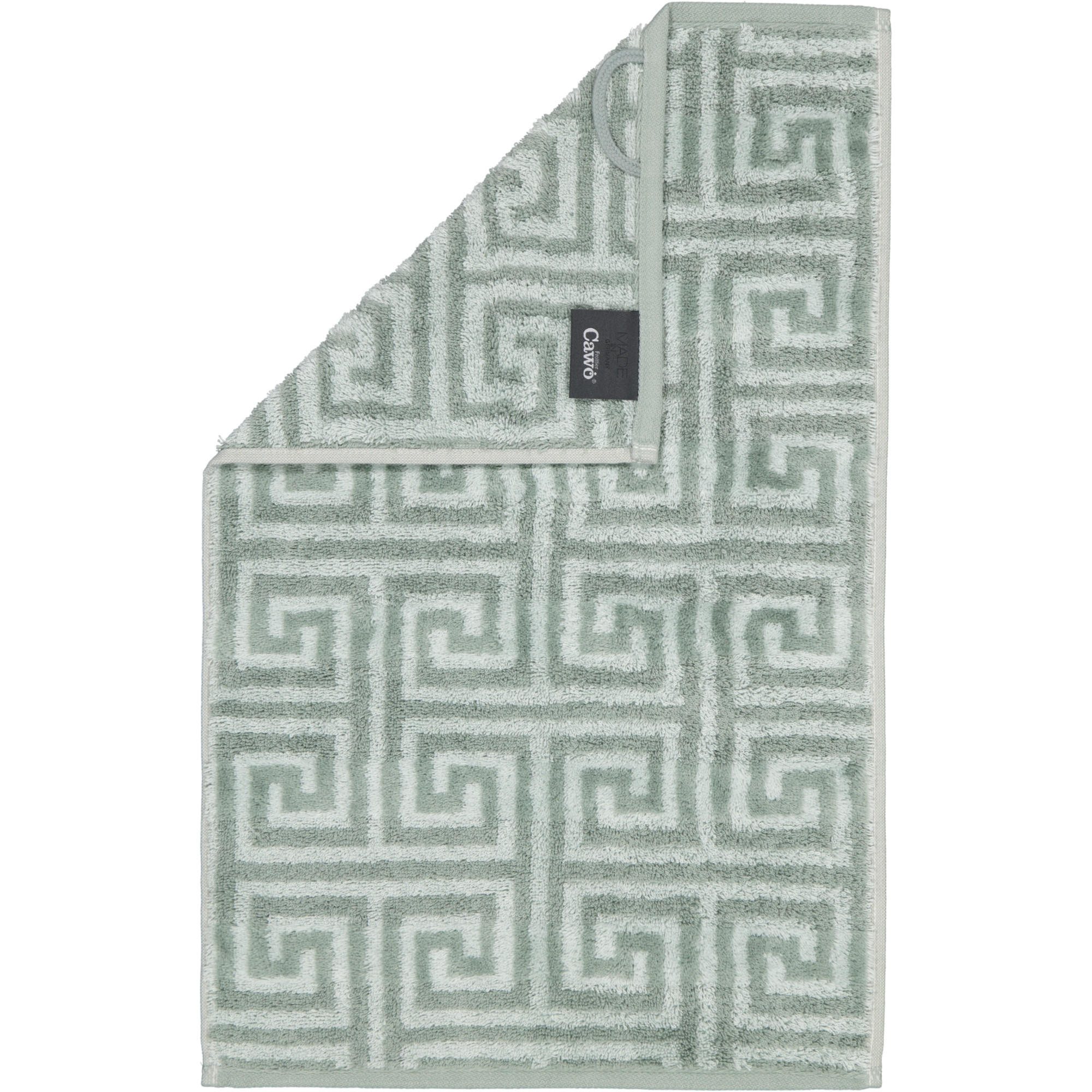 HANDTÜCHER NOBLESSE ELEGANCE ALLOVER 1088 NORDIC GREEN - 44 - Grün, Textil (30/50cm) - Cawoe