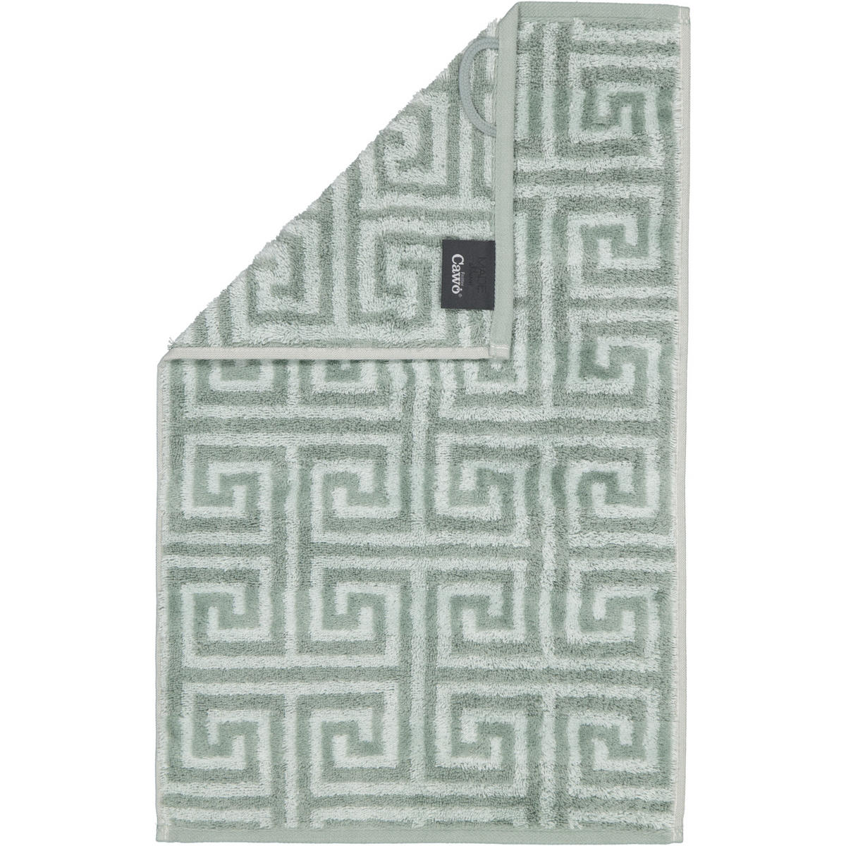 HANDTÜCHER NOBLESSE ELEGANCE ALLOVER 1088 NORDIC GREEN - 44 - Grün, Textil (30/50cm) - Cawoe