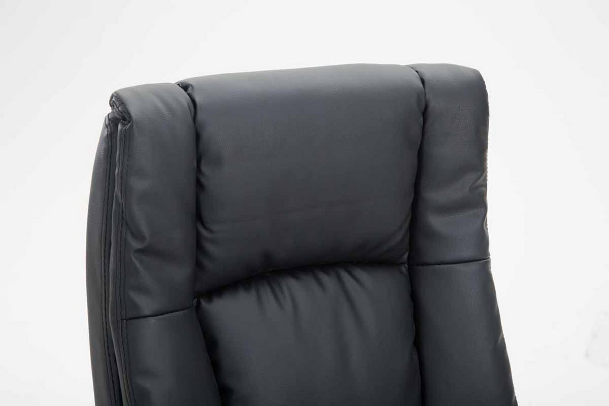 BÜROSTUHL Sportino XL, Kunstleder Schwarz - Schwarz, Kunststoff/Textil (66/116/70cm) - TPFLiving