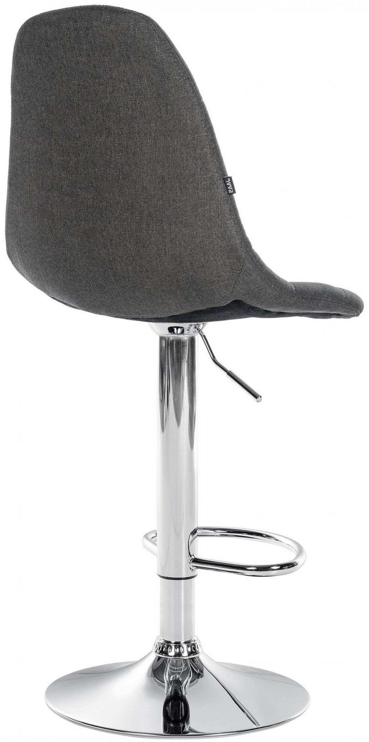 BARHOCKER Metall Dunkelgrau - Dunkelgrau, Textil/Metall (47/99/56cm) - CLP