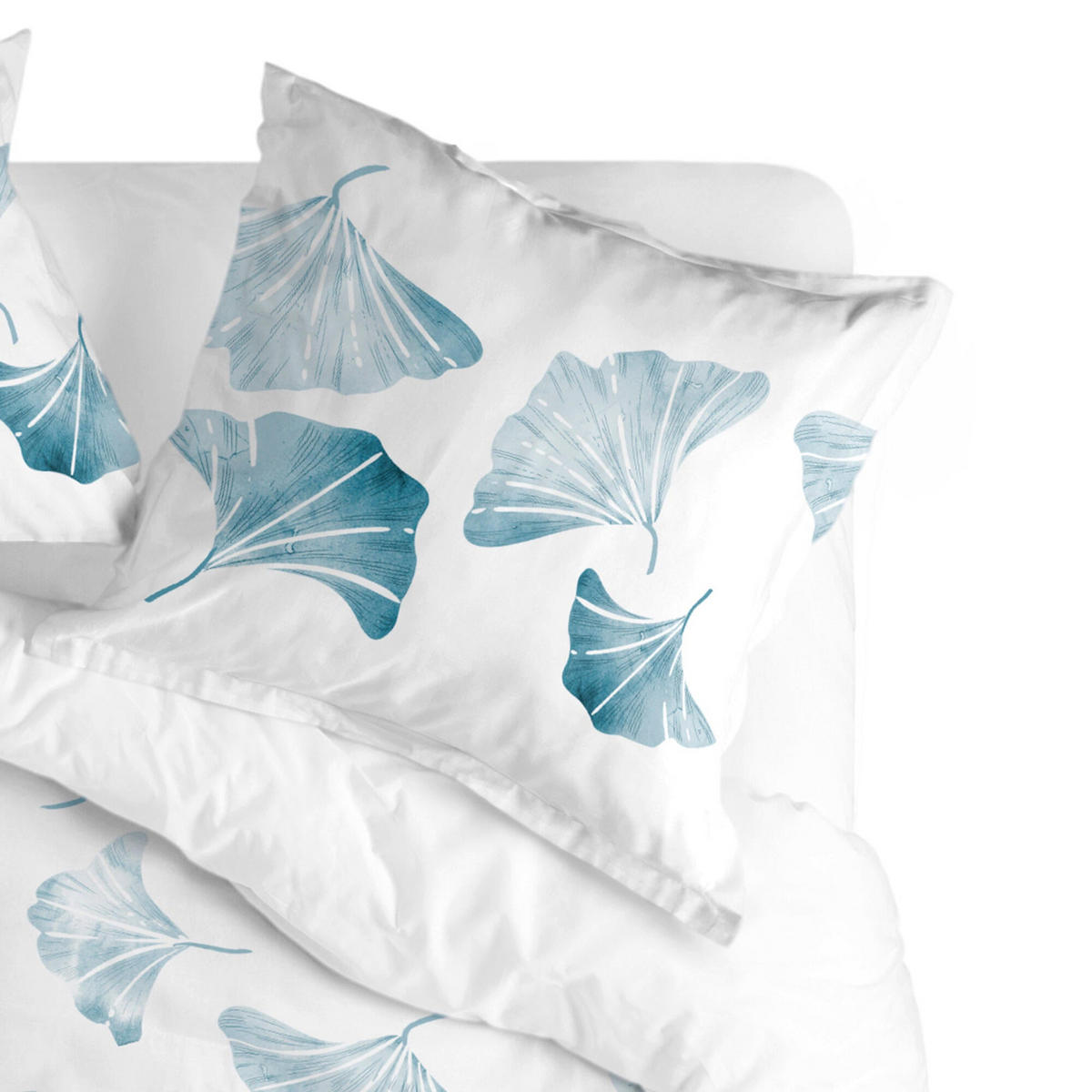 KISSENBEZUG ginkgo 60x60 cm mehrfarbig - Multicolor, Textil (60/60cm) - Happy Friday
