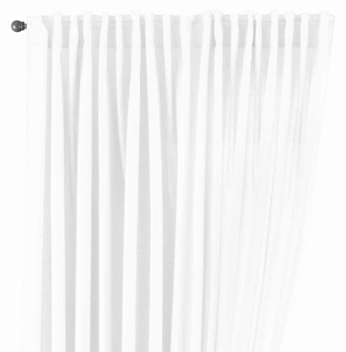 SCHLAUFENGARDINE »Jena« HxB 250x300 cm Weiß - Weiß, Textil (300/250cm) - Gardinenbox