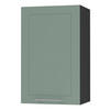KÜCHENHÄNGESCHRANK Kvantum W2/45 Mint Matt / Schwarz Matt 45 / 32,5 / 72cm - Schwarz/Mintgrün, Holz/Holzwerkstoff (45/72/32.5cm) - Feldmann-Wohnen