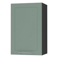 KÜCHENHÄNGESCHRANK Kvantum W2/45 Mint Matt / Schwarz Matt 45 / 32,5 / 72cm - Schwarz/Mintgrün, Holz/Holzwerkstoff (45/72/32.5cm) - Feldmann-Wohnen