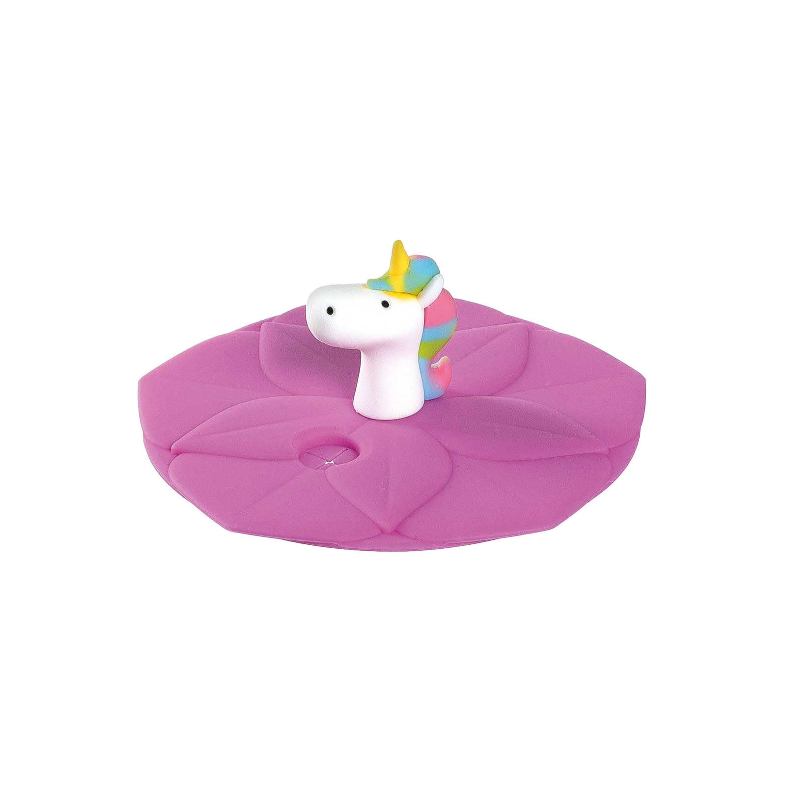 KINDERBECHER MIT DECKEL Bambini Einhorn & Flamingo 215 ml 2er Set - Pink/Weiß, Kunststoff (0.215L) - Leonardo Living